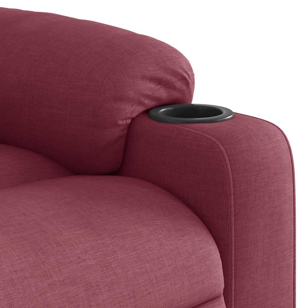 Fauteuil verstelbaar stof wijnrood is nu te koop bij PeponiXL, paradijselijk wonen!