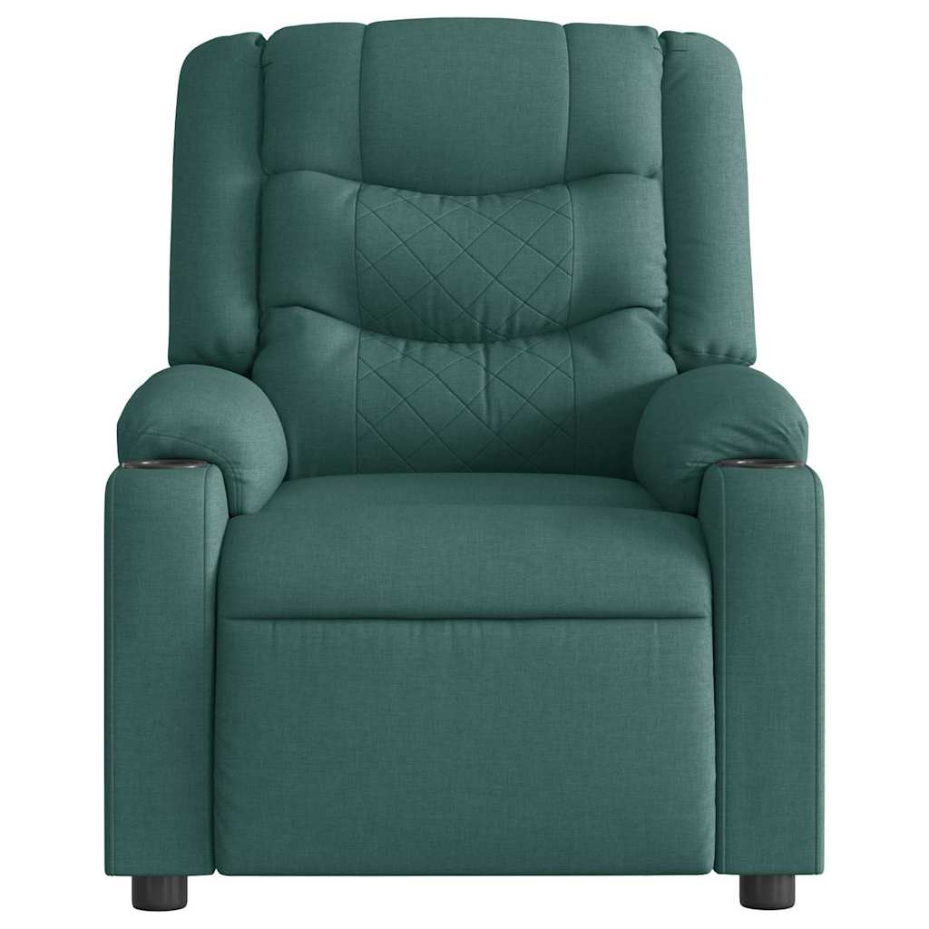 Fauteuil verstelbaar stof donkergroen is nu te koop bij PeponiXL, paradijselijk wonen!