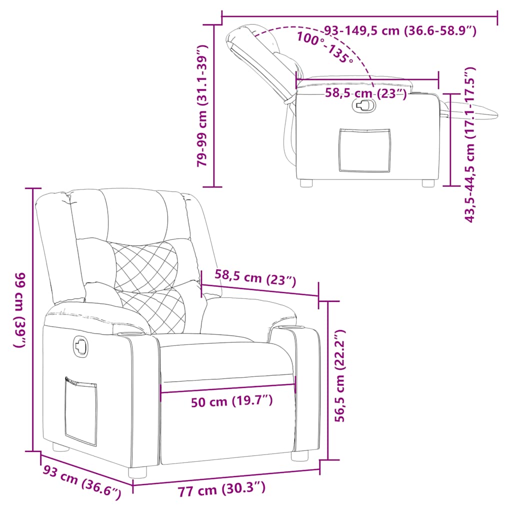 Fauteuil verstelbaar stof donkergroen is nu te koop bij PeponiXL, paradijselijk wonen!