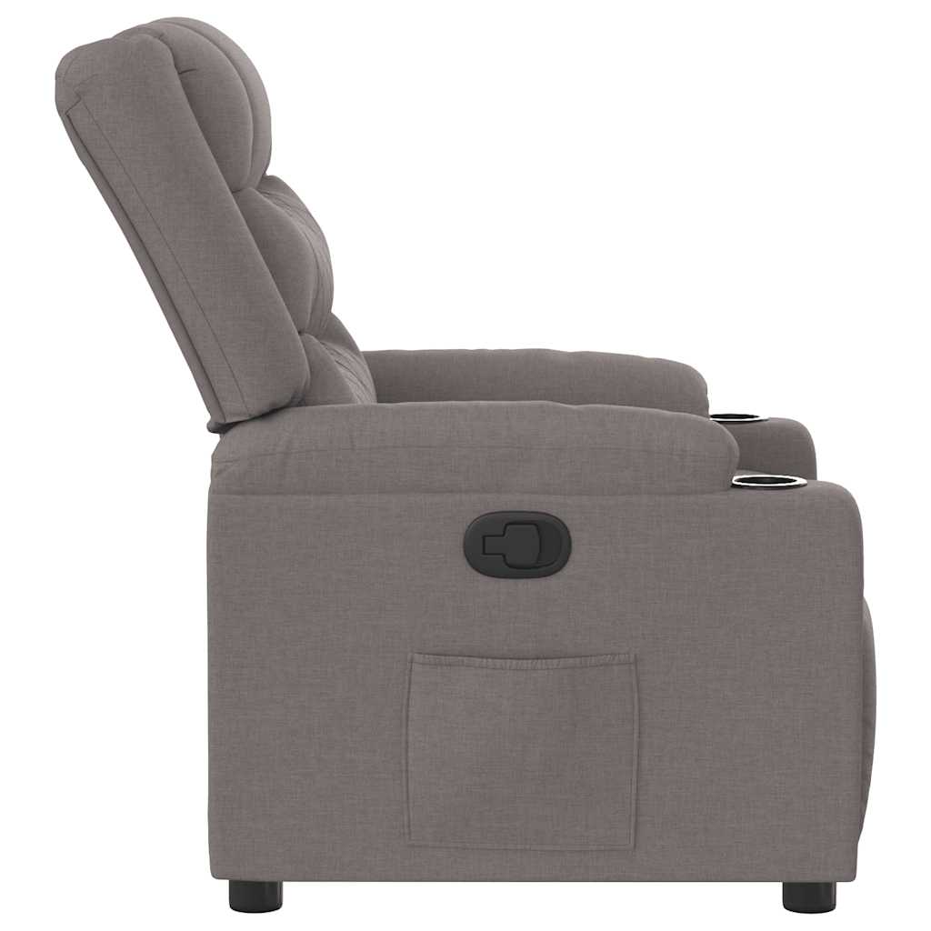 Fauteuil verstelbaar stof taupe is nu te koop bij PeponiXL, paradijselijk wonen!
