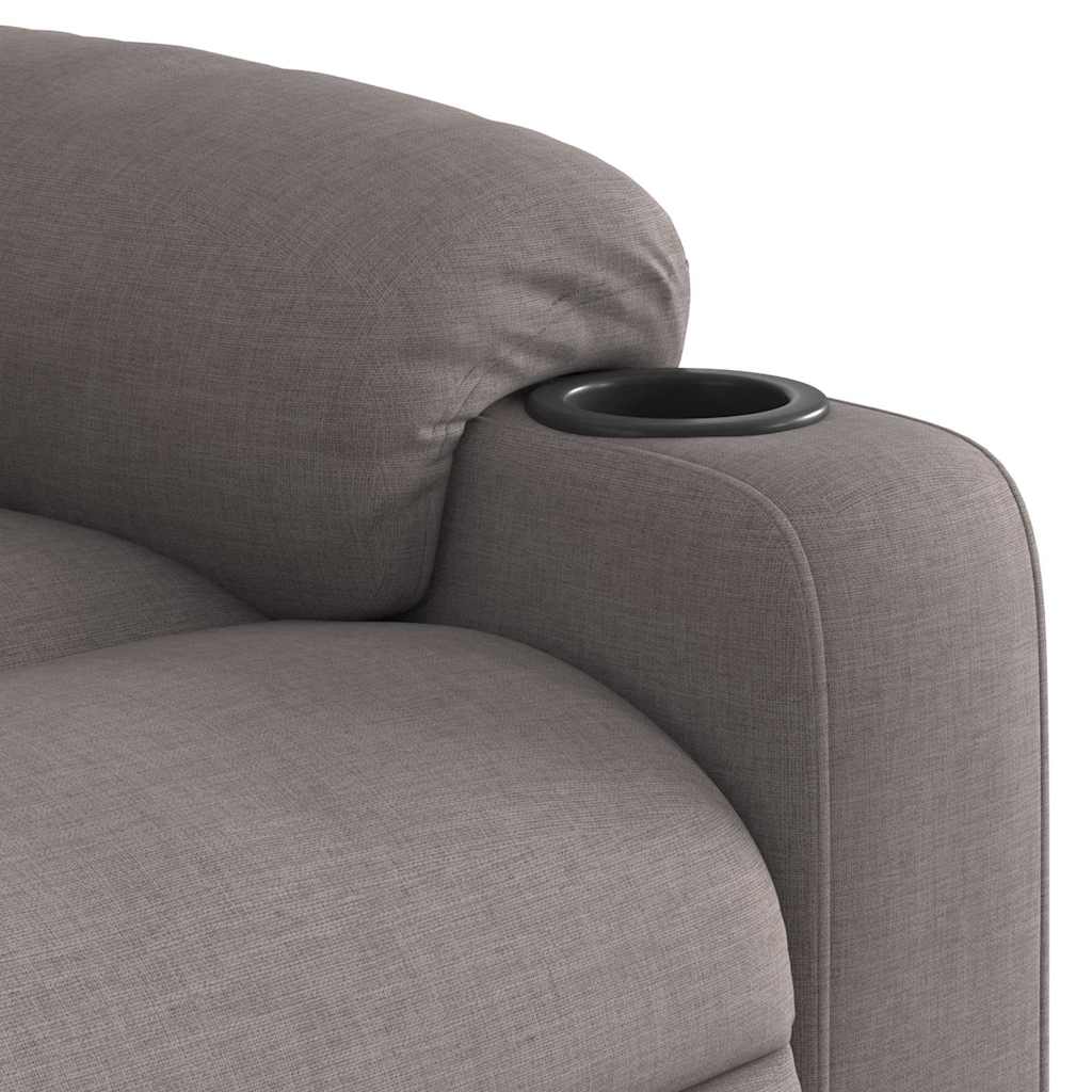 Fauteuil verstelbaar stof taupe is nu te koop bij PeponiXL, paradijselijk wonen!