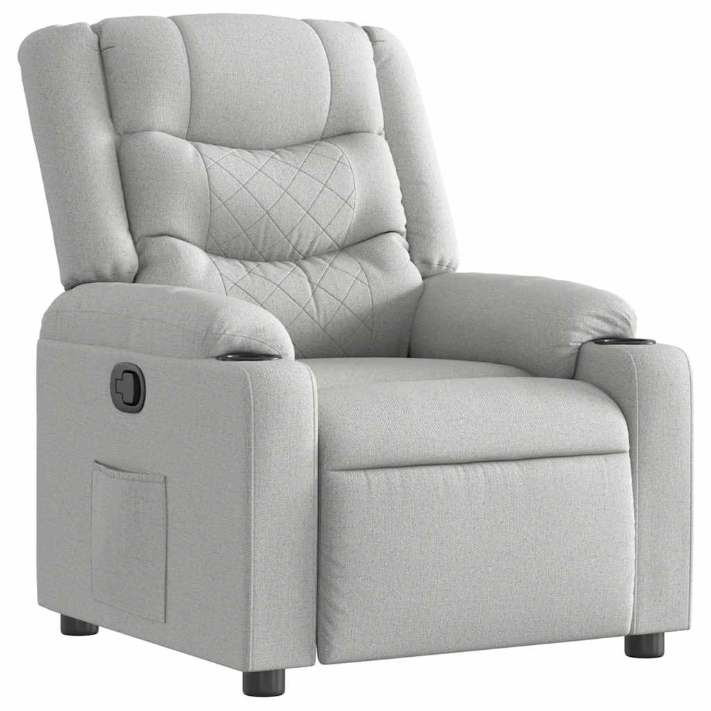 Fauteuil verstelbaar stof wolk grijs is nu te koop bij PeponiXL, paradijselijk wonen!