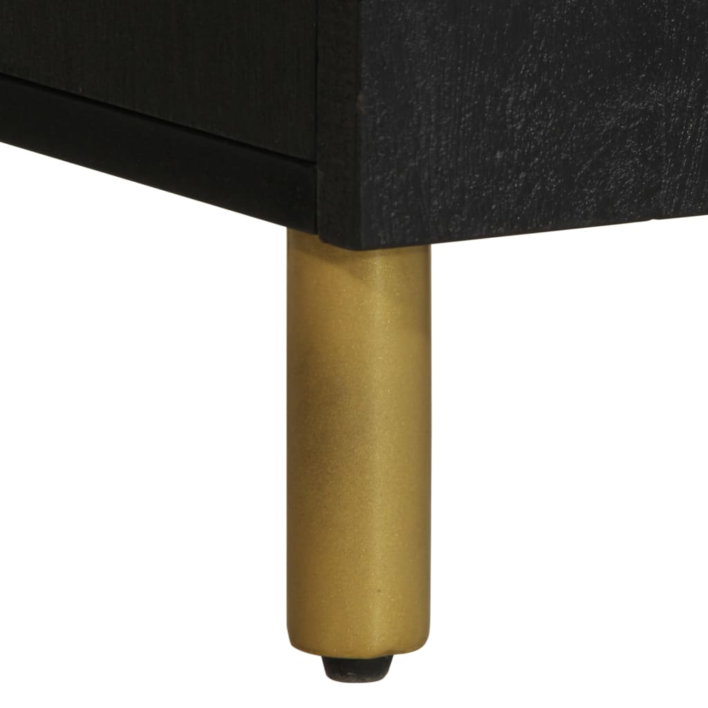 tv-meubel 105x33x46 cm bewerkt hout zwart is nu te koop bij PeponiXL, paradijselijk wonen!