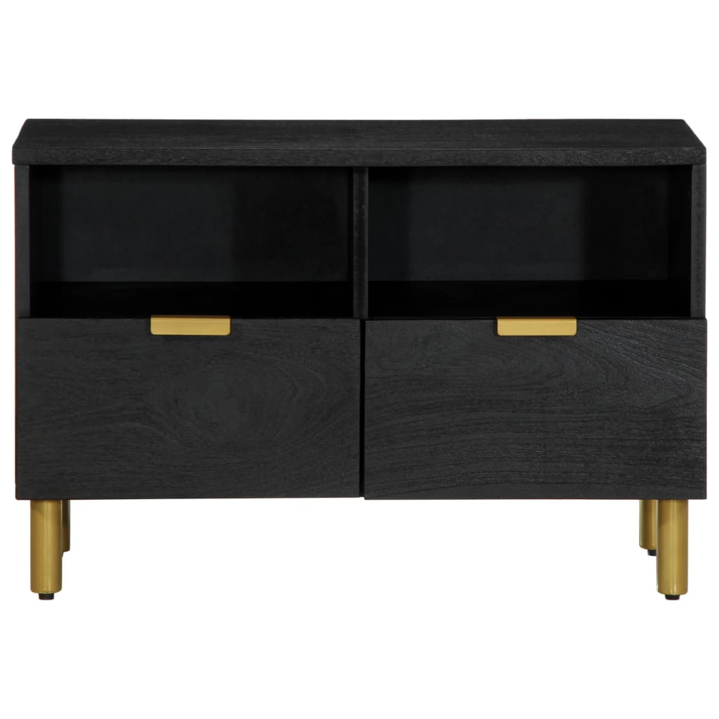 Tv-meubel 70x33x46 cm bewerkt hout zwart is nu te koop bij PeponiXL, paradijselijk wonen!