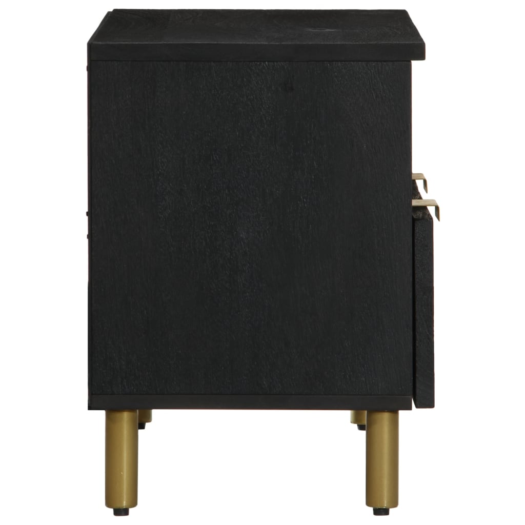 Tv-meubel 70x33x46 cm bewerkt hout zwart is nu te koop bij PeponiXL, paradijselijk wonen!