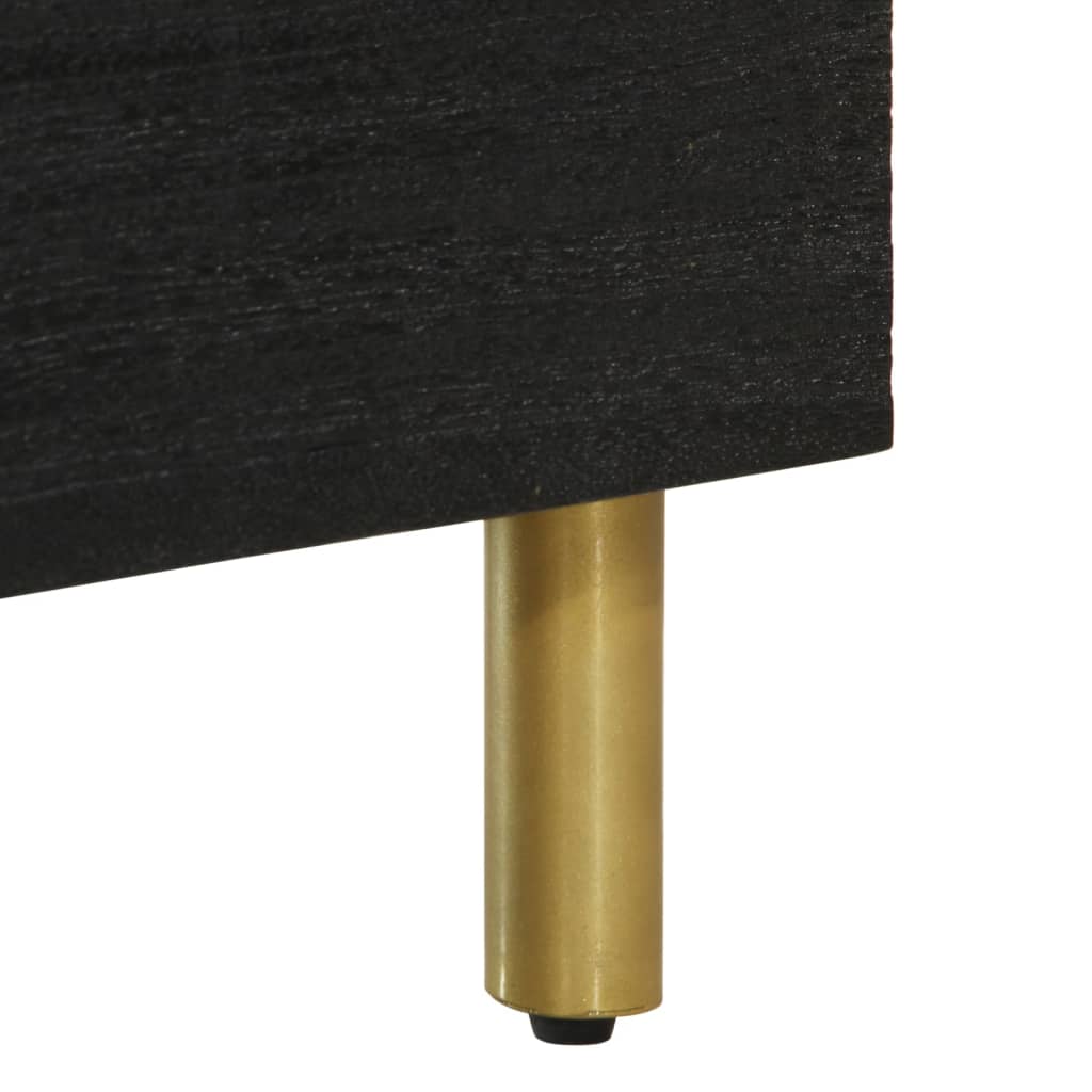 Tv-meubel 70x33x46 cm bewerkt hout zwart is nu te koop bij PeponiXL, paradijselijk wonen!