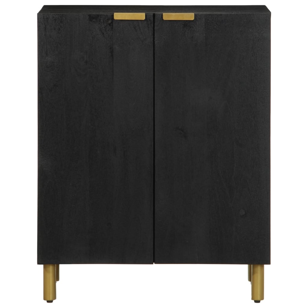 Dressoir 60x33x75 cm bewerkt hout zwart is nu te koop bij PeponiXL, paradijselijk wonen!