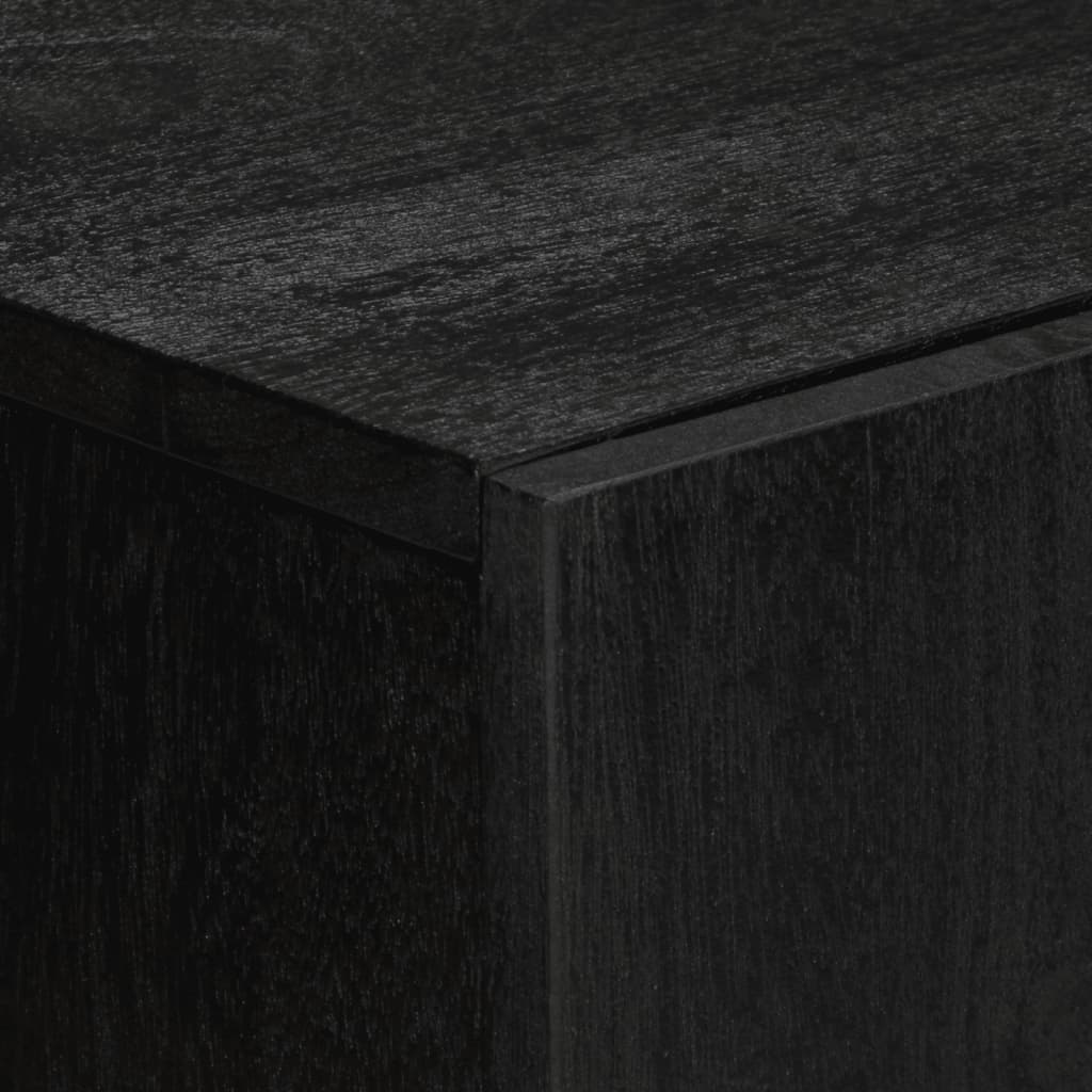 Dressoir 60x33x75 cm bewerkt hout zwart is nu te koop bij PeponiXL, paradijselijk wonen!