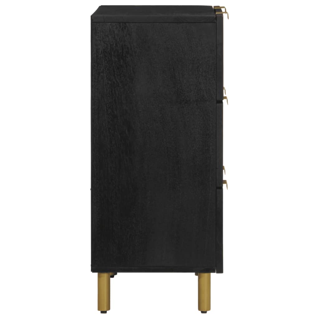 Dressoir 60x33x75 cm bewerkt hout zwart is nu te koop bij PeponiXL, paradijselijk wonen!