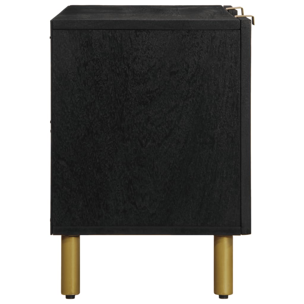 tv-meubel 105x33x46 cm bewerkt hout zwart is nu te koop bij PeponiXL, paradijselijk wonen!