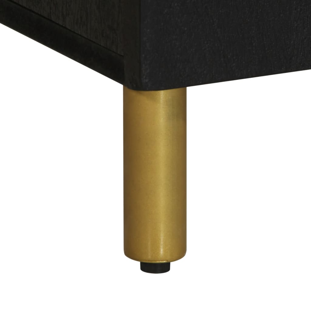 tv-meubel 105x33x46 cm bewerkt hout zwart is nu te koop bij PeponiXL, paradijselijk wonen!