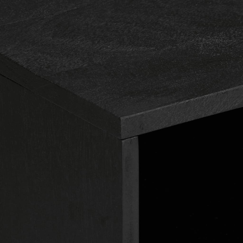 Tv-meubel 80x33x46 cm bewerkt hout zwart is nu te koop bij PeponiXL, paradijselijk wonen!