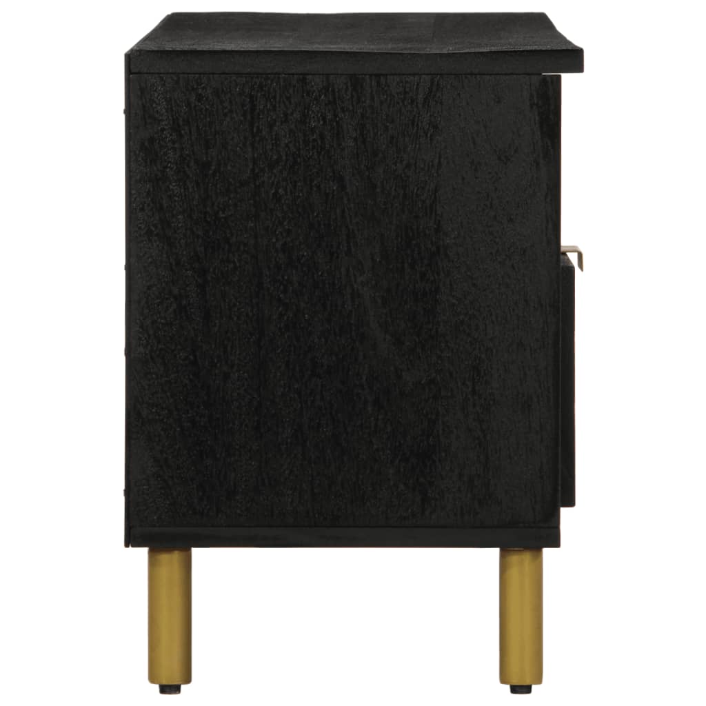 Tv-meubel 100x33x46 cm bewerkt hout zwart is nu te koop bij PeponiXL, paradijselijk wonen!