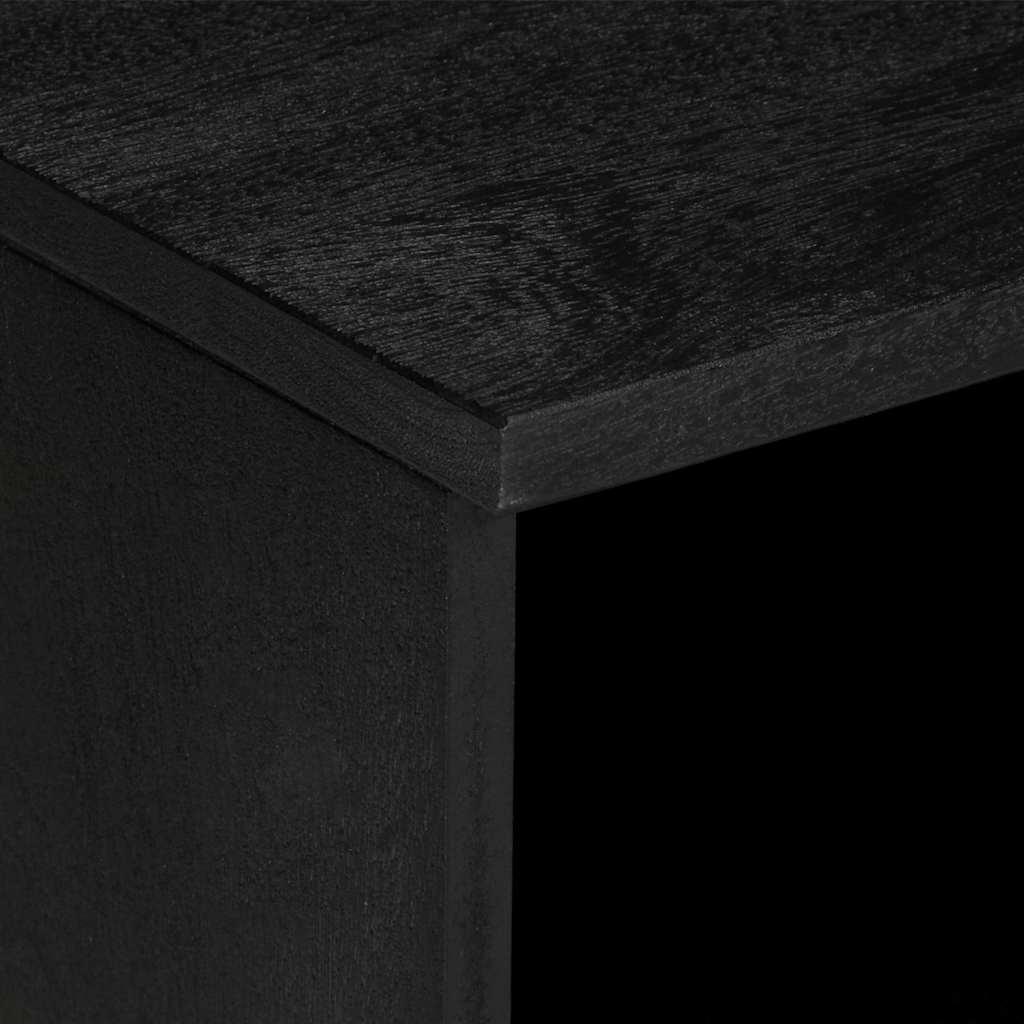 Tv-meubel 80x33x46 cm bewerkt hout zwart is nu te koop bij PeponiXL, paradijselijk wonen!