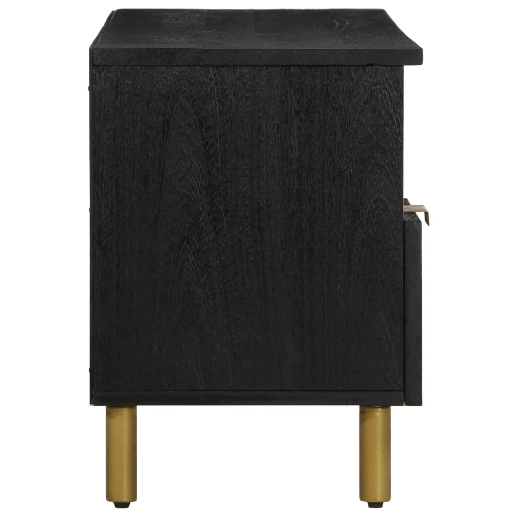 Tv-meubel 100x33x46 cm bewerkt hout zwart is nu te koop bij PeponiXL, paradijselijk wonen!