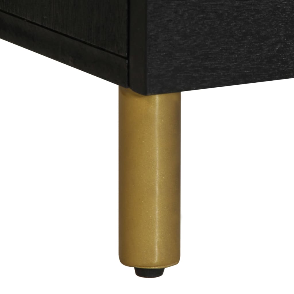 Tv-meubel 100x33x46 cm bewerkt hout zwart is nu te koop bij PeponiXL, paradijselijk wonen!