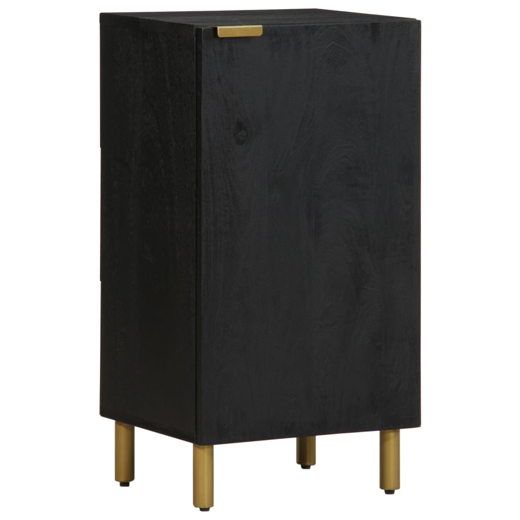 Dressoir 40x33x75 cm bewerkt hout zwart is nu te koop bij PeponiXL, paradijselijk wonen!