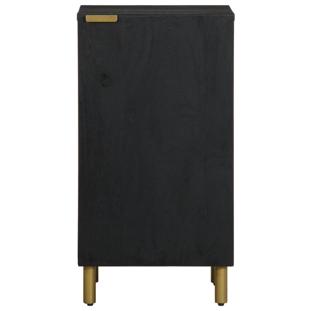 Dressoir 40x33x75 cm bewerkt hout zwart is nu te koop bij PeponiXL, paradijselijk wonen!