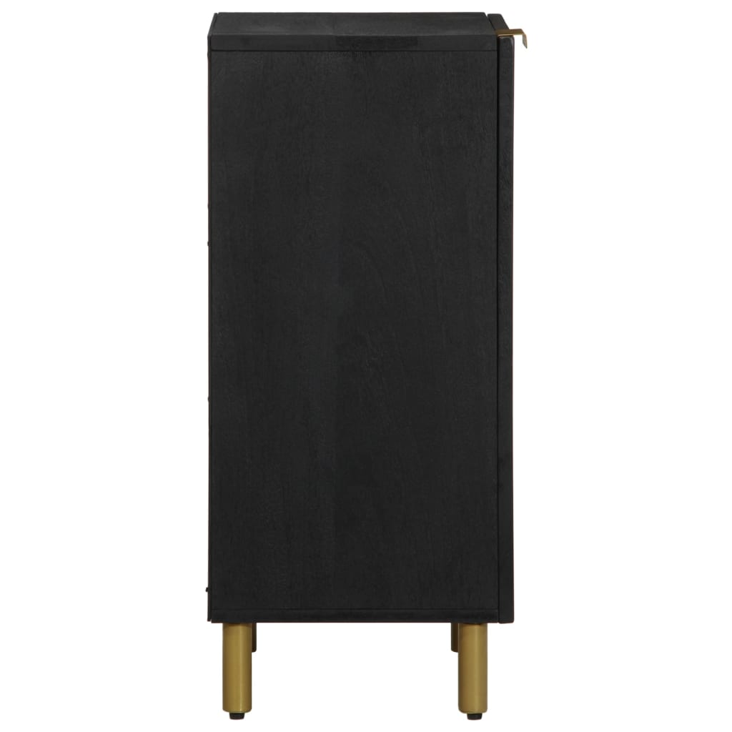 Dressoir 40x33x75 cm bewerkt hout zwart is nu te koop bij PeponiXL, paradijselijk wonen!