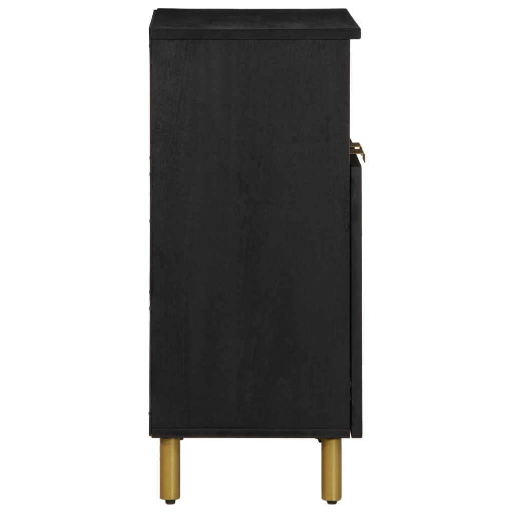 Dressoir 60x33x75 cm bewerkt hout zwart is nu te koop bij PeponiXL, paradijselijk wonen!