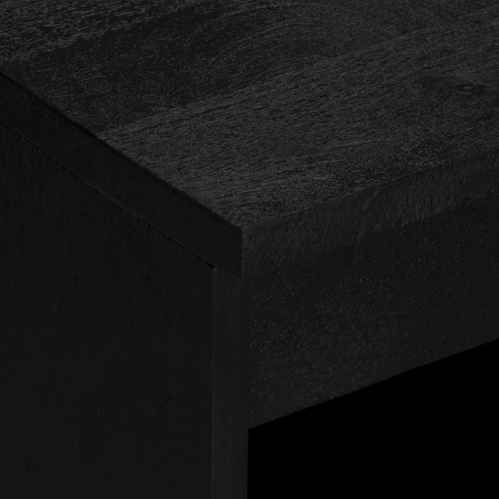 Dressoir 60x33x75 cm bewerkt hout zwart is nu te koop bij PeponiXL, paradijselijk wonen!