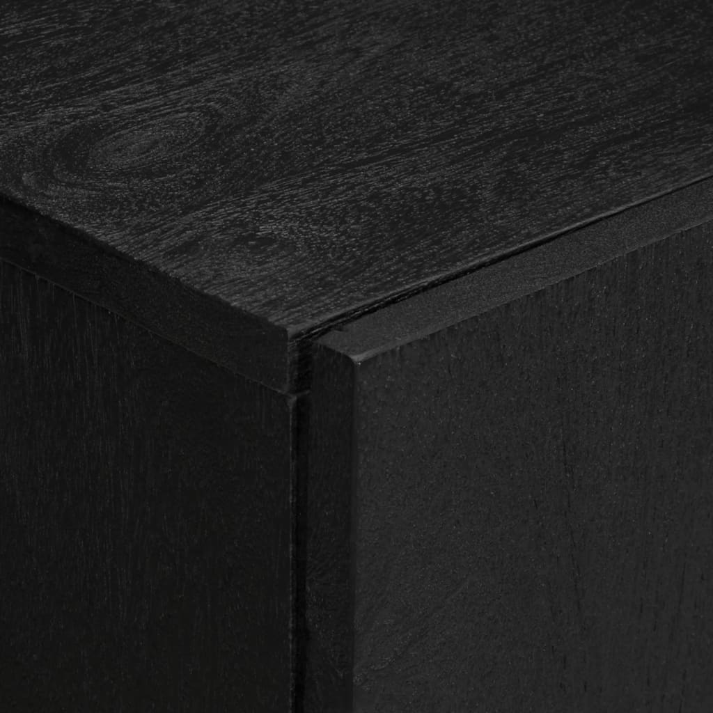 Dressoir 60x33x75 cm bewerkt hout zwart is nu te koop bij PeponiXL, paradijselijk wonen!