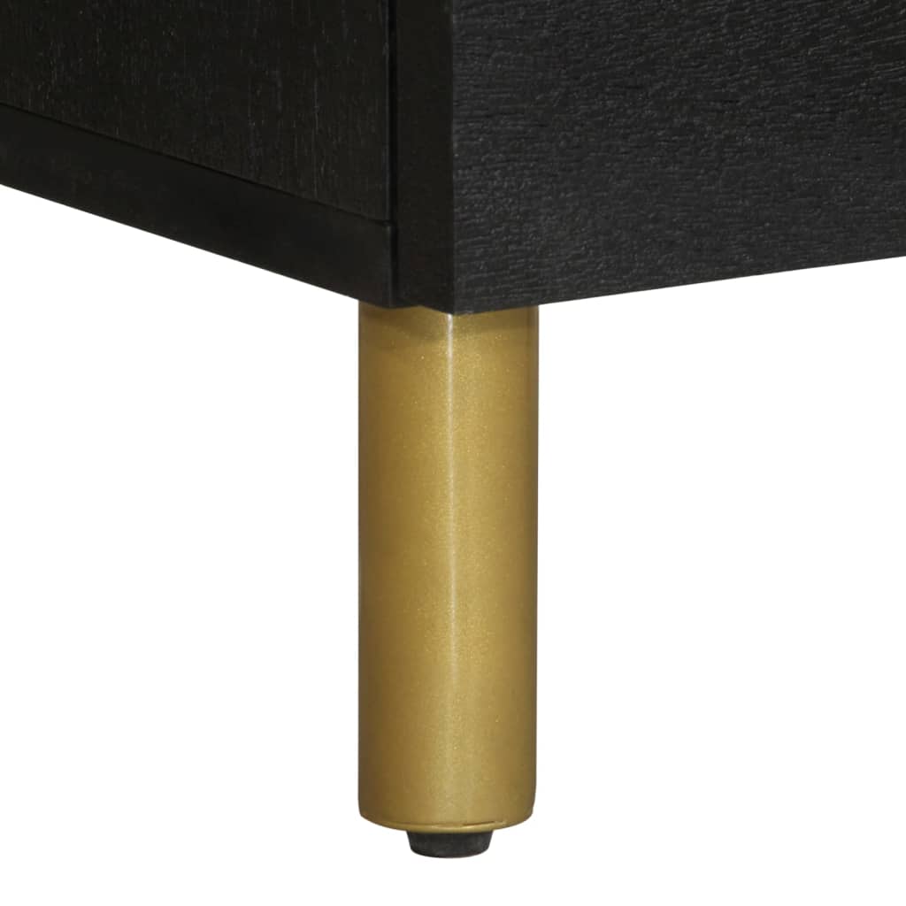 Hoge kast 40x33x110 cm bewerkt hout zwart is nu te koop bij PeponiXL, paradijselijk wonen!