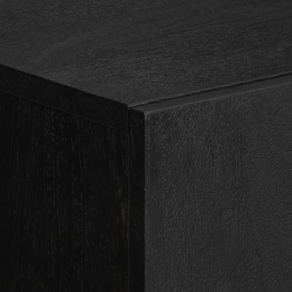 Hoge kast 60x33x100 cm bewerkt hout zwart is nu te koop bij PeponiXL, paradijselijk wonen!