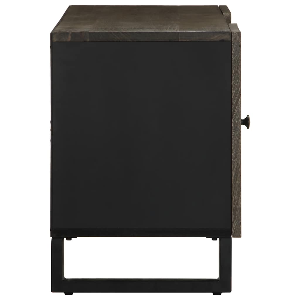 Tv-meubel 105x33x46 cm massief mangohout zwart is nu te koop bij PeponiXL, paradijselijk wonen!