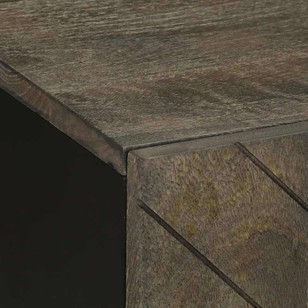 Tv-meubel 105x33x46 cm massief mangohout zwart is nu te koop bij PeponiXL, paradijselijk wonen!