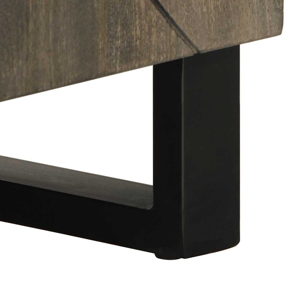Tv-meubel 105x33x46 cm massief mangohout zwart is nu te koop bij PeponiXL, paradijselijk wonen!