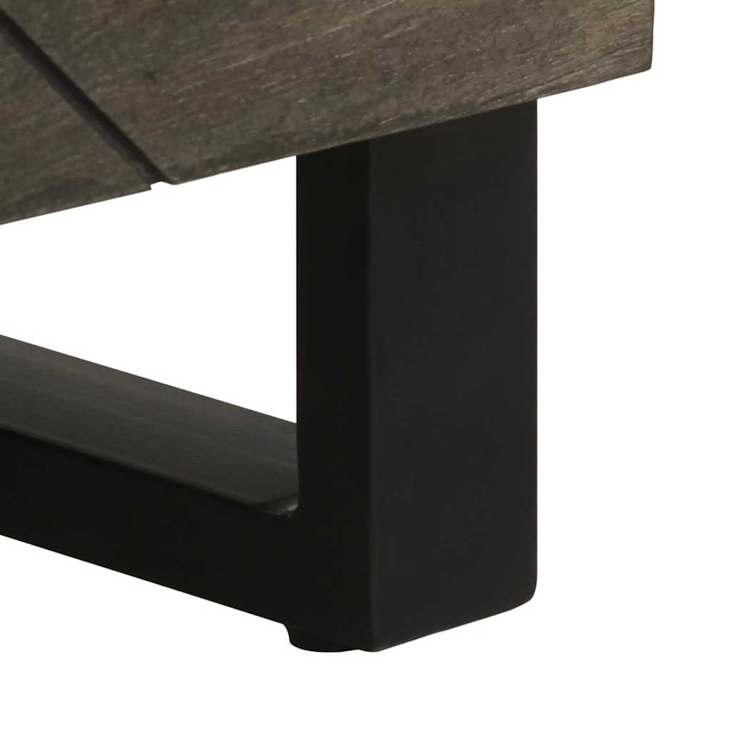 Dressoir 60x33x75 cm massief mangohout zwart is nu te koop bij PeponiXL, paradijselijk wonen!