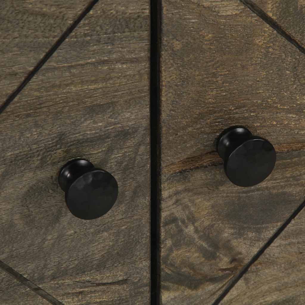 Salontafel 80x50x40 cm massief mangohout zwart is nu te koop bij PeponiXL, paradijselijk wonen!