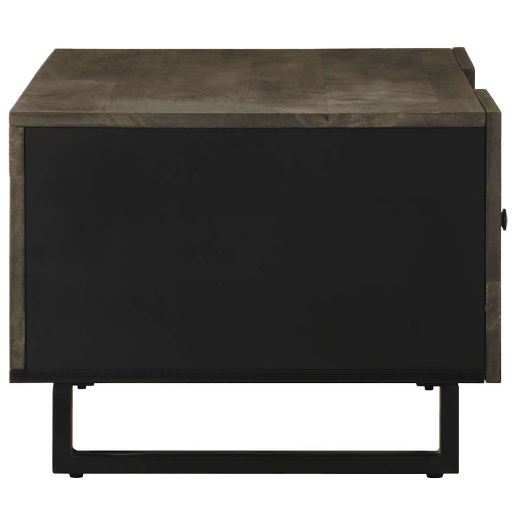 Salontafel 100x54x40 cm massief mangohout zwart is nu te koop bij PeponiXL, paradijselijk wonen!