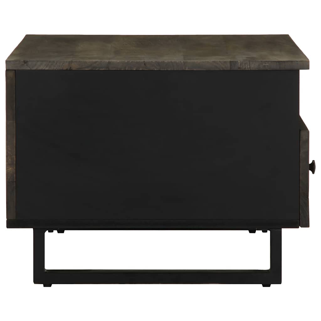 Salontafel 80x54x40 cm massief mangohout zwart is nu te koop bij PeponiXL, paradijselijk wonen!