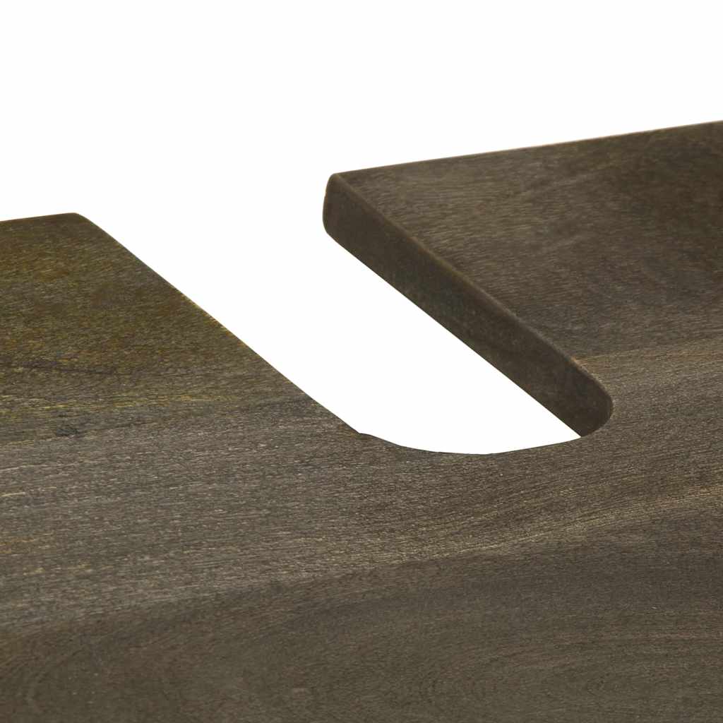Wastafelkast 62x33x58 cm massief mangohout zwart is nu te koop bij PeponiXL, paradijselijk wonen!