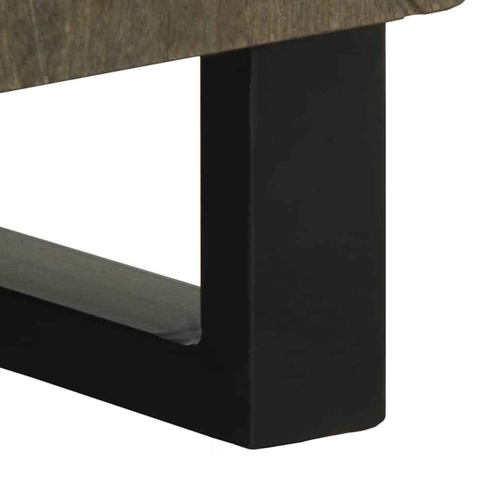 Dressoir 60x33x75 cm massief mangohout zwart is nu te koop bij PeponiXL, paradijselijk wonen!