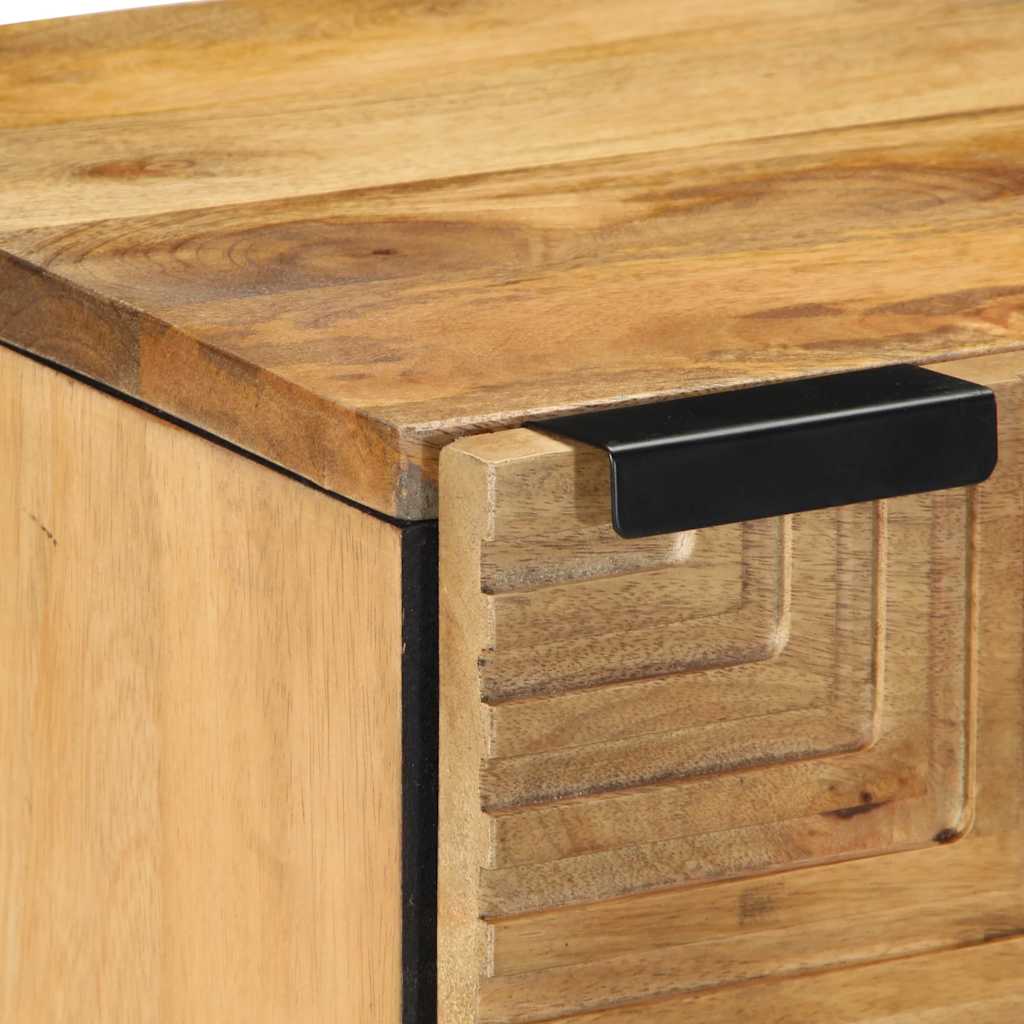 Nachtkastjes 2 st 40x33x46 cm massief mangohout bruin is nu te koop bij PeponiXL, paradijselijk wonen!