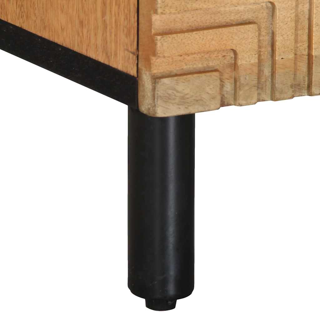 Nachtkastje 40x33x46 cm massief mangohout bruin is nu te koop bij PeponiXL, paradijselijk wonen!