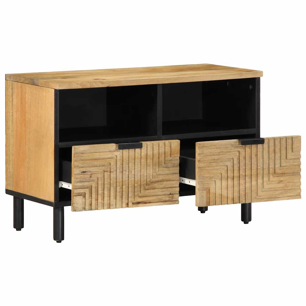 Tv-meubel 70x33x46 cm massief mangohout bruin is nu te koop bij PeponiXL, paradijselijk wonen!