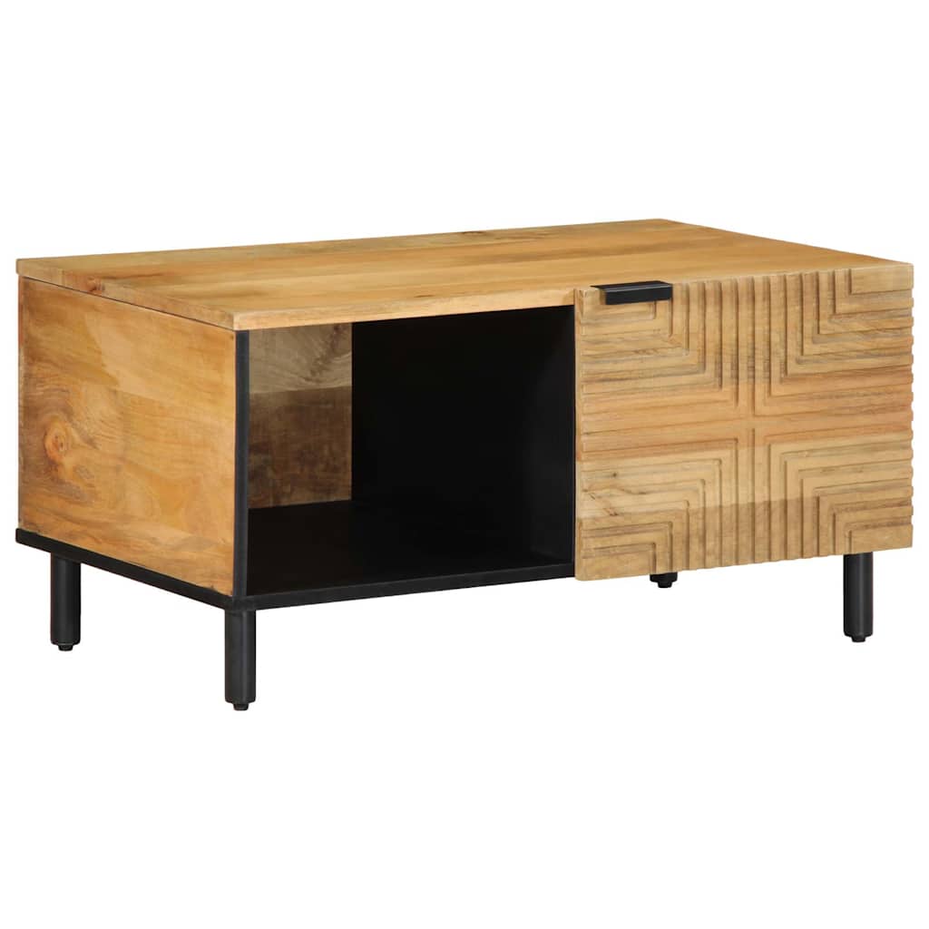 Salontafel 80x50x40 cm massief mangohout bruin is nu te koop bij PeponiXL, paradijselijk wonen!