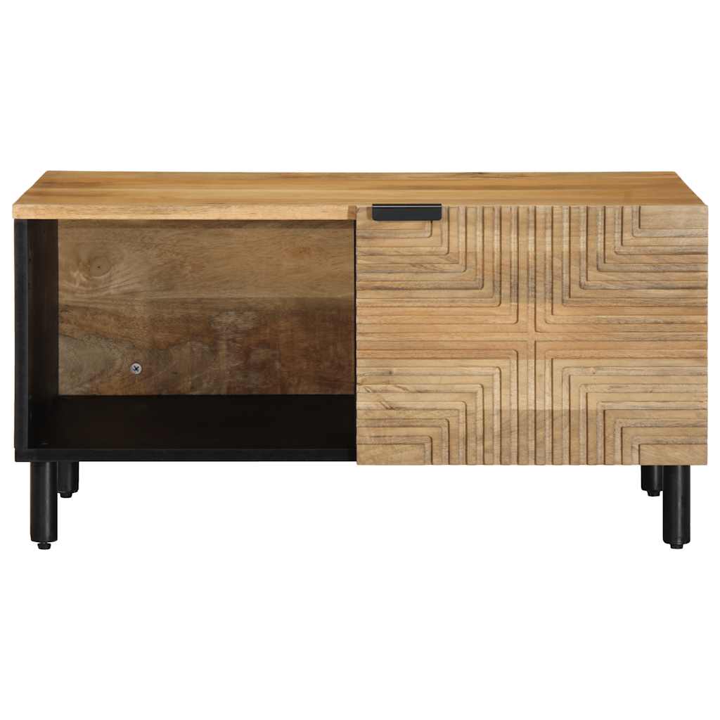 Salontafel 80x50x40 cm massief mangohout bruin is nu te koop bij PeponiXL, paradijselijk wonen!