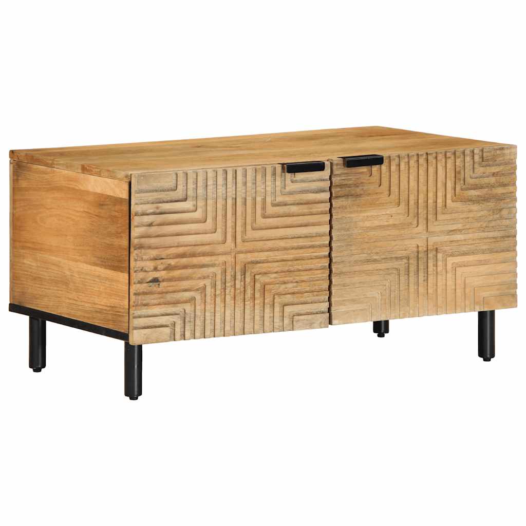 Salontafel 80x50x40 cm massief mangohout bruin is nu te koop bij PeponiXL, paradijselijk wonen!