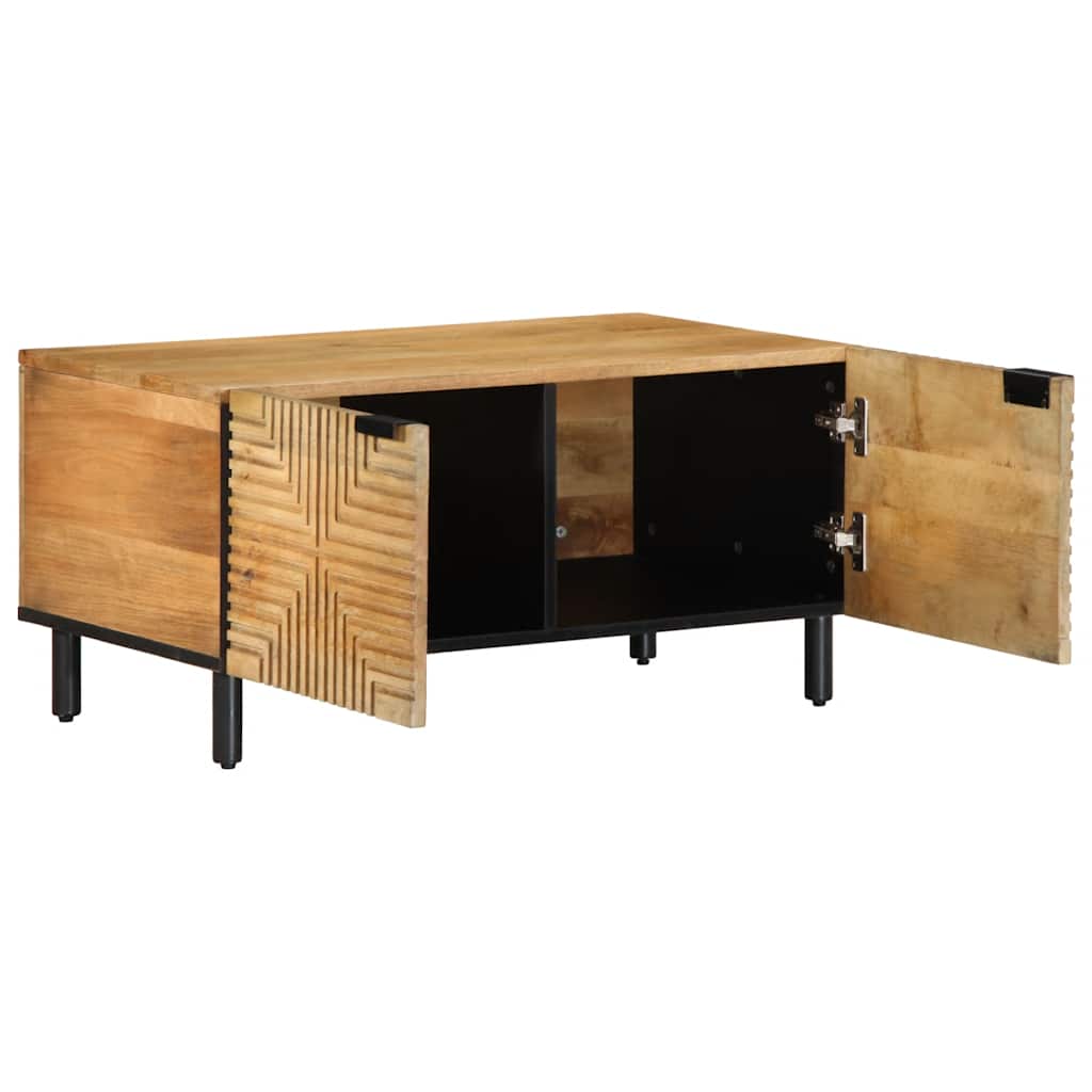 Salontafel 80x50x40 cm massief mangohout bruin is nu te koop bij PeponiXL, paradijselijk wonen!