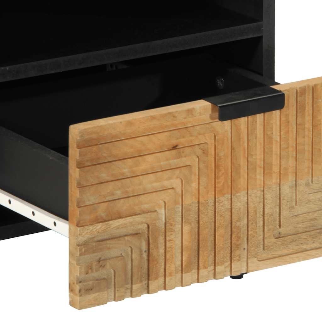 Nachtkastjes 2 st 40x33x46 cm massief mangohout bruin is nu te koop bij PeponiXL, paradijselijk wonen!