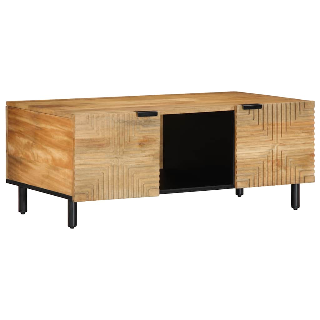Salontafel 100x54x40 cm massief mango bruin is nu te koop bij PeponiXL, paradijselijk wonen!