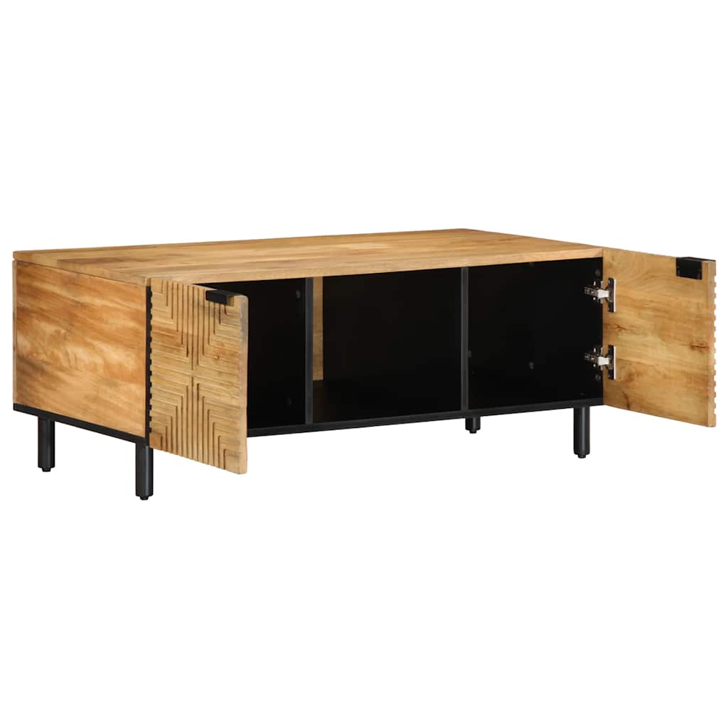Salontafel 100x54x40 cm massief mango bruin is nu te koop bij PeponiXL, paradijselijk wonen!