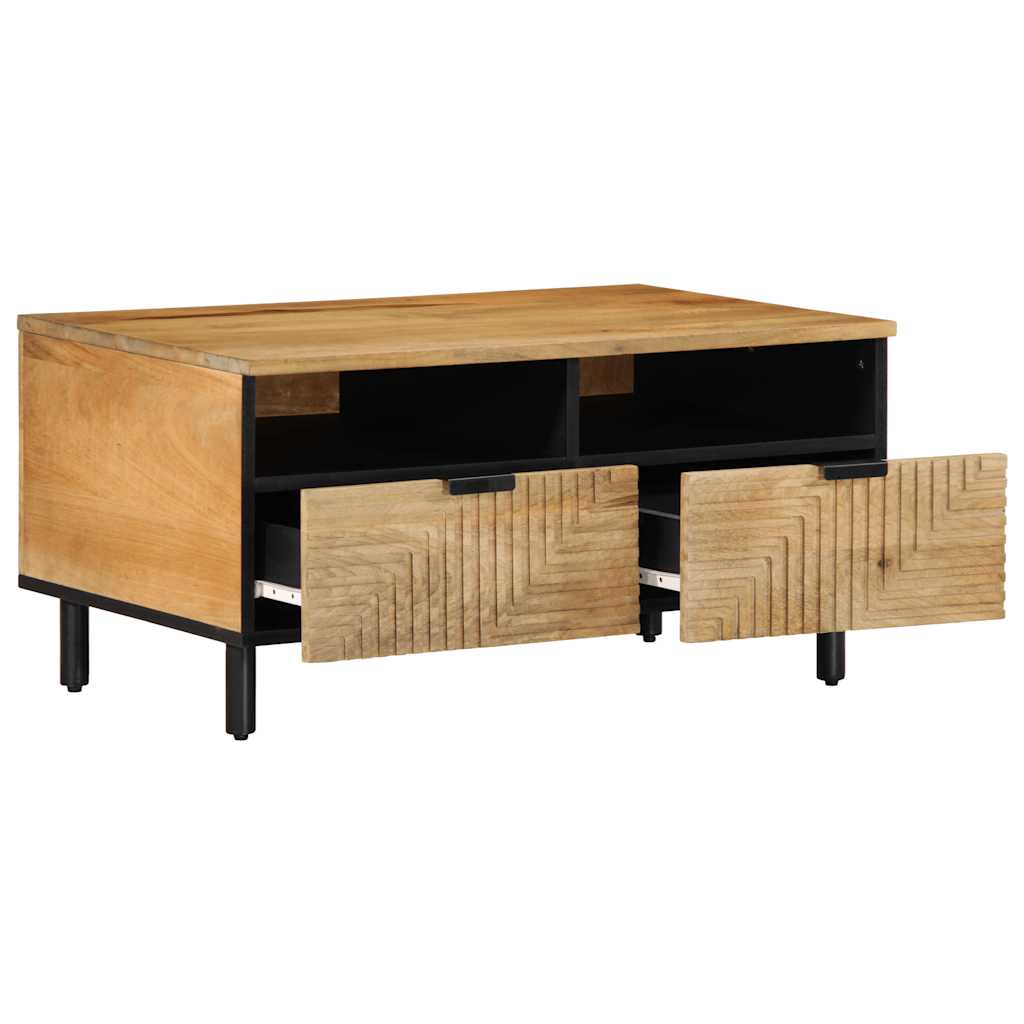 Salontafel 80x54x40 cm massief mangohout bruin is nu te koop bij PeponiXL, paradijselijk wonen!
