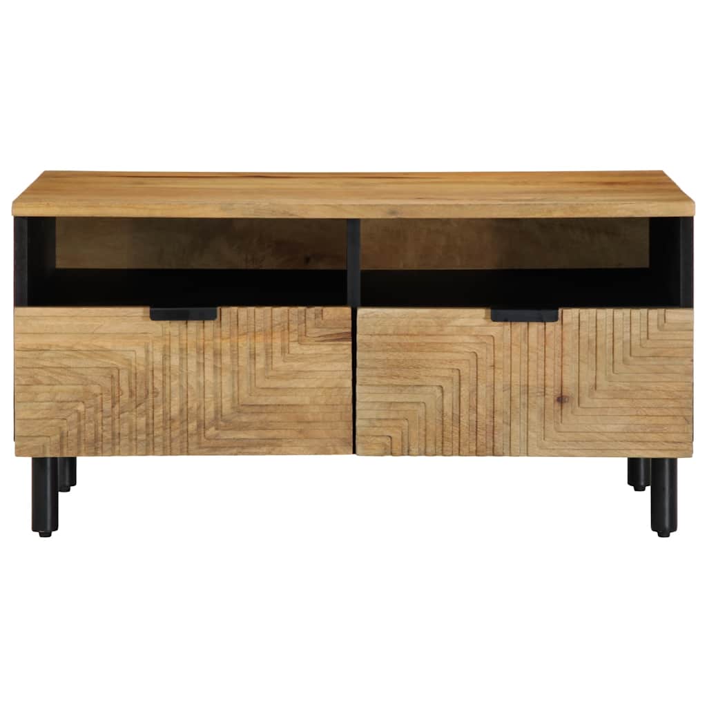 Salontafel 80x54x40 cm massief mangohout bruin is nu te koop bij PeponiXL, paradijselijk wonen!