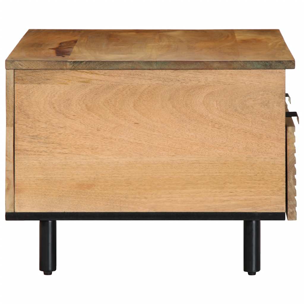 Salontafel 80x54x40 cm massief mangohout bruin is nu te koop bij PeponiXL, paradijselijk wonen!
